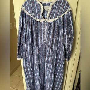Lanz of Salzburg Vintage Flannel Nightgown XL